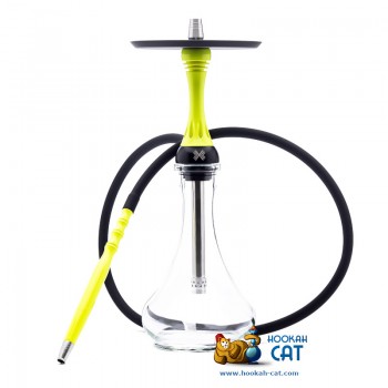 Кальян Alpha Hookah Model X Yellow Fluor (Альфа Хука Модель Х Желтый) - фото 1